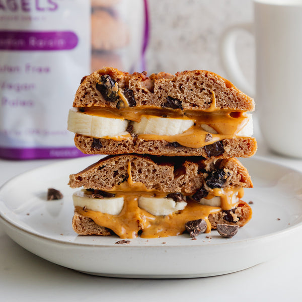 Toasted PB, Chocolate, & Banana Sandwich - Bedrock Bakers