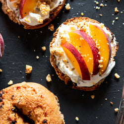 Cream Cheese and Juicy Peach Pagel