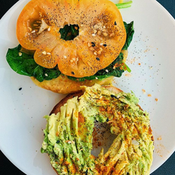 Tomato Avocado Pagel Sandwich