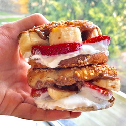 Fruit & Yogurt Pagel Sandwich