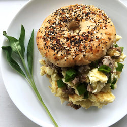 Scrambled Egg Pagel Sandwich