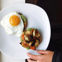 Roasted Veggie Egg Pagel