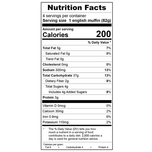 Lemon Poppy Seed English Muffins 4/Pack *LIMITED EDITION*